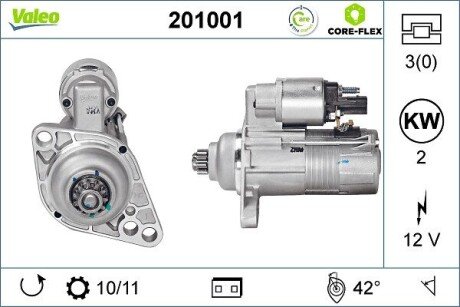 Стартер Valeo 201001 (фото 1)