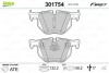 Гальмівні колодки дискові BMW 5(E60,61)/6(E63,64) "2,0-3,0 "R "01-10 ="" Valeo ="301754" (фото 1)