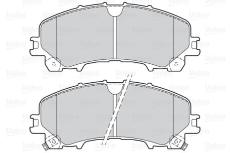 Гальмівні колодки дискові INFINITI/NISSAN/RENAULT Koleos/Q50/Q60/X-trail "1,5-3,5 "F "13>> ="" Valeo ="302167"