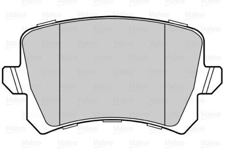 Гальмівні колодки дискові VAG A6/Q3/Passat/Sharan/Tiguan "1,4-3,6 "R "05-18 Valeo 302258 (фото 1)