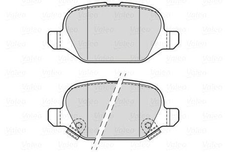 Гальмівні колодки дискові VAG A3/Octavia/Golf &quot;F &quot;12&gt;&gt; Valeo 302338 (фото 1)