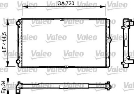 Радіатор Valeo 732177