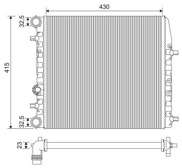 Радіатор Valeo 733062