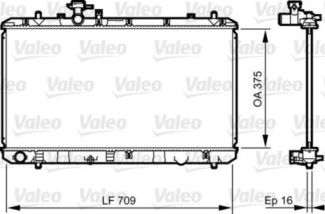 Радіатор V735407 Valeo 735407