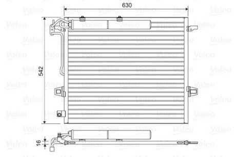 Радіатор кондиціонера Valeo 814025