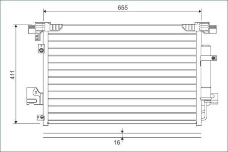 Радіатор кондиціонера Valeo 814315