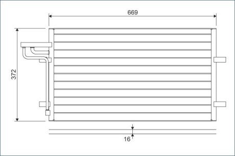 Конденсатор без хладогену Valeo 818046