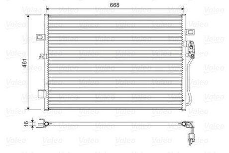 Радіатор кондиціонера Valeo 822625