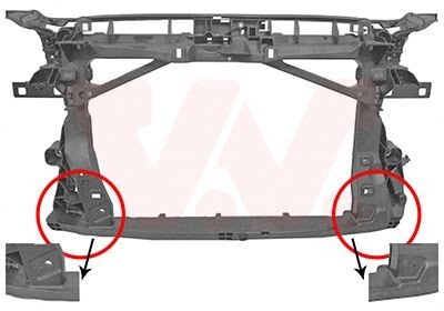 Панель передня AUDI A3 12 &gt; 16 Van Wezel 0336678 (фото 1)