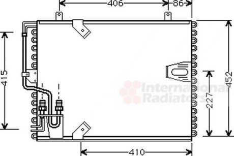 Конденсор кондиціонера BMW 5/7 E34/E32 86-95 Van Wezel 06005183