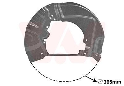 Захист гальмівного диска Van Wezel 0655371
