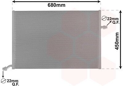 Радіатор охолодження MERCEDES C W205 4/14&gt;18 Van Wezel 30002712 (фото 1)