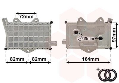 Радіатор оливи Van Wezel 30003294