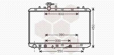 Радіатор охолодження SUZUKI SX4 (EY, GY) (06-) 1.6i АТ Van Wezel 52002085