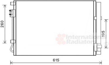 Радіатор кондиціонера HYUN ACCENT 11- Van Wezel 82005269
