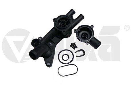 Корпус термостата Skoda Fabia (00-14), Rapid (13-) / VW Polo (02-) / Seat Cordoba (03-09), Ibiza (02-12, 13-), Toledo (13-) Vika 11210156901