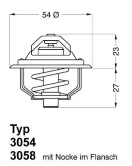 A_Термостат Opel Ascona B Commodore C Kadett D Manta B Rekord E - знято з виробництва ="" WAHLER ="305487D50"