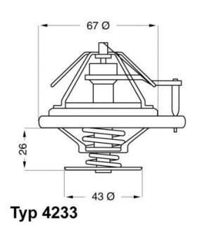 Термостат WA WAHLER 4233.80D