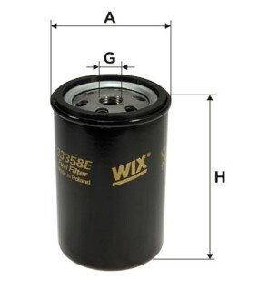 Фильтр топливный (h=124mm) WIX WIX FILTERS 33358E