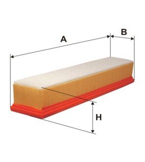 Фільтр повітряний Dacia Duster II, Logan, Sandero/Nissan Almera (N16), Kubistar WIX WIX FILTERS WA9425 (фото 1)