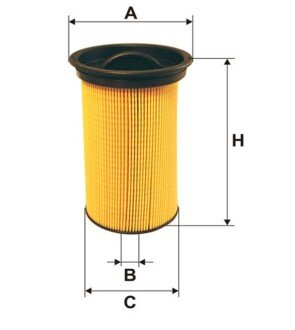 Фільтр паливний BMW 3 (E46), 2.0D, 98-05 (A=82, B=19, C=68, H=123) WIX WIX FILTERS WF8240