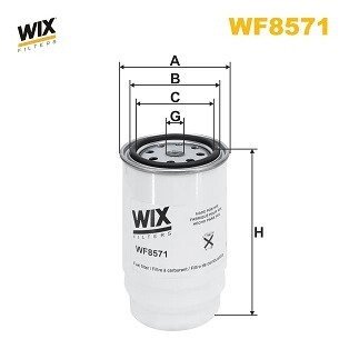 Фільтр паливний WIX WIX FILTERS WF8571