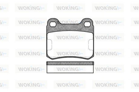 Колодки тормозные WOKING P0573.10