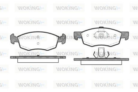 Колодки гальмівні диск. перед. (Remsa) Fiat Doblo I ATE ver. (P0723.30) WOKING P072330