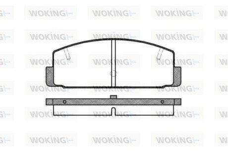 Колодки гальмівні диск. задн. (Remsa) Mazda 6 I II (P0793.20) WOKING P079320