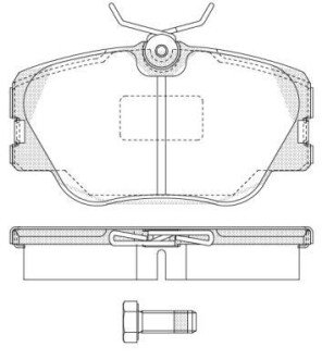 Колодки тормозные WOKING P0893.00