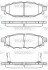 Колодки гальмівні диск. задн. (Remsa) Subaru Forester (sh) 2.0 08-,Subaru Forester (sh) 2.5 08- (P10363.12) WOKING P1036312 (фото 1)