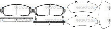 Колодки гальмівні диск. перед. (Remsa) Honda CR-V 07> 12> (P10713.12) WOKING P1071312