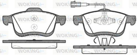 Колодки тормозные WOKING P10833.22