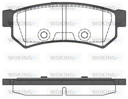 Колодки тормозные P11483.10 WOKING P1148310