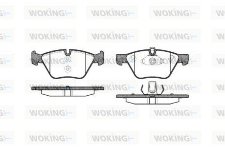 Колодки гальмівні диск. перед. (Remsa) BMW 3e90 5e60 5F10 X1e84 (P11523.00) WOKING P1152300