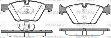 Колодки гальмівні диск. перед. (Remsa) BMW 5F10 (P11523.30) WOKING P1152330