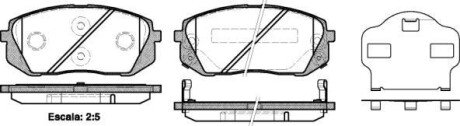 Колодки тормозные WOKING P12023.02