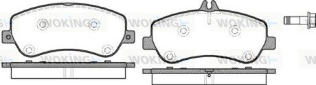 Колодки гальмівні диск. перед. (Remsa) MB GLK 08>15 (P12773.00) WOKING P1277300 (фото 1)