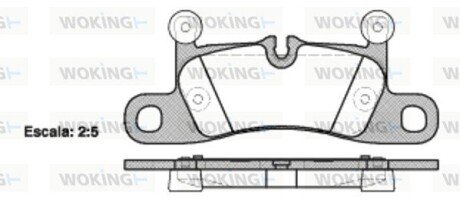 Колодки тормозные P12793.10 WOKING P1279310