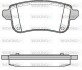 Колодки гальмівні диск. задн. (Remsa) Renault Megane IV, Talisman, Scenic III IV, Espace V (P12873.10) WOKING P1287310 (фото 1)