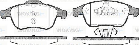 Колодки гальмівні диск. перед. (Remsa) Renault Clio iv 1.6 12-,Renault Grand scenic iii 1.2 09- (P12893.00) WOKING P1289300