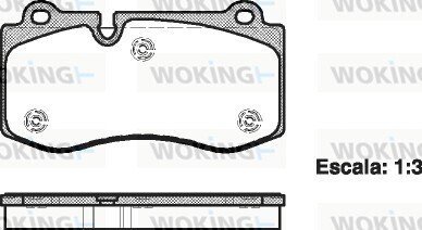 Колодки гальмівні диск. перед. (Remsa) Mercedes-Benz E211 S221 (P13023.00) WOKING P1302300