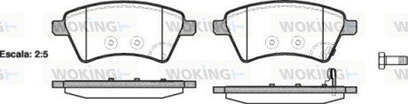 Колодки гальмівні диск. перед. (Remsa) Suzuki SX-4 (06-) / Fiat Sedici (06-) Bosch ver. (P13153.01) WOKING P1315301