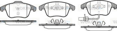 Колодки гальмівні диск. перед. (Remsa) Audi A4 1.8 07-15,Audi A4 2.0 07-15,Audi A4 2.7 07-15 (P13193.11) WOKING P1319311