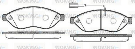 Колодки тормозные P13373.12 WOKING P1337312