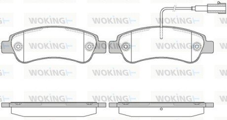 Колодки тормозные P13383.02 WOKING P1338302