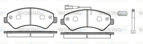 Колодки гальмівні диск. перед. (Remsa) PSA Boxer Jumper Ducato 11> (P13753.12) WOKING P1375312