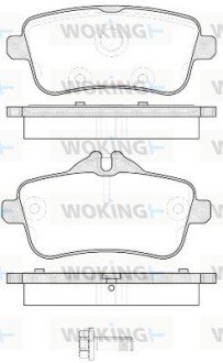 Колодки гальмівні диск. задн. (Remsa) MB ML166 GLE166 GLS166 (P14033.00) WOKING P1403300