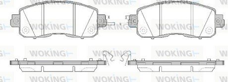 Колодки гальмівні диск. перед. (Remsa) Nissan Teana Altima 13> / Leaf 10> (P14173.04) WOKING P1417304