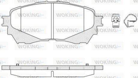 Колодки тормозные P14383.04 WOKING P1438304